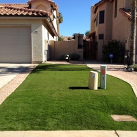 Fake Lawn Plano, Texas Paver Patio, Front Yard